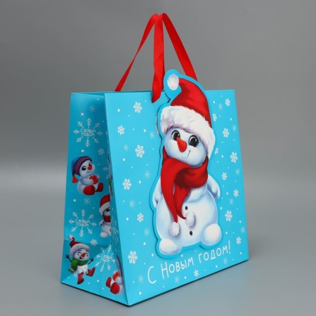 Gift package "Snowman", 30 x 30 x 15 cm, new year-3