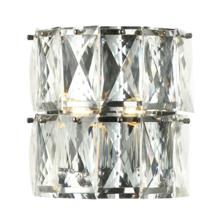 Lamp wall crystal avenue 2xe14 40w, size 25x13.5x24 cm, chromium color