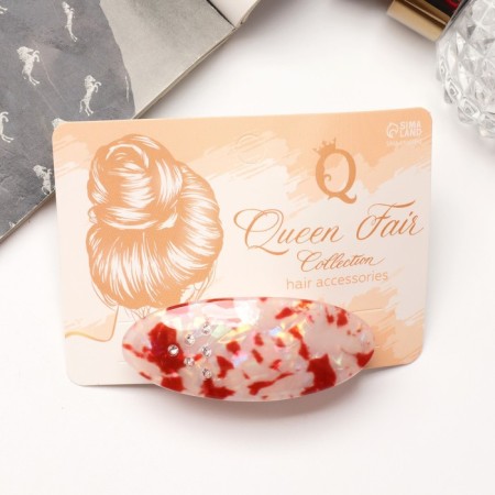 Hair hair clip "Adele" shine, 6 cm, mix-3