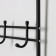 The rack in the hallway "Constant", 69 × 26 × 183 cm, black color