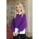 Female jumper, size 42, purple color