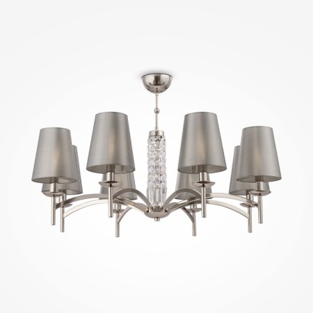 Люстра Maytoni MOD076PL-08N, 8хE14, 40Вт, 97,5х97,5х62 см, цвет никель
