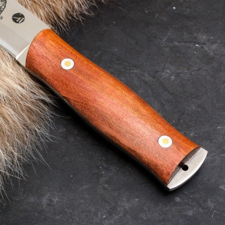 Caucasian knife "North" with scabbard, steel - 65x13, handle - beech-1
