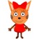 Karamel toy-podushka, three cats