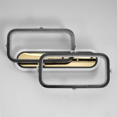 Causteen with PDD "Tilda" 2xLED 88W 3000-6000K RGB black gold 60x35x16cm-6