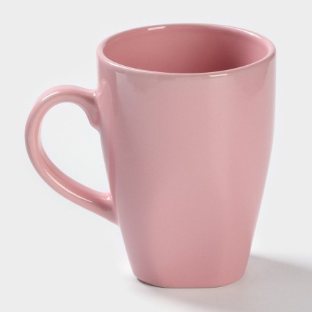 Ceramic share mug "Pastel", 280 ml, pink color-1