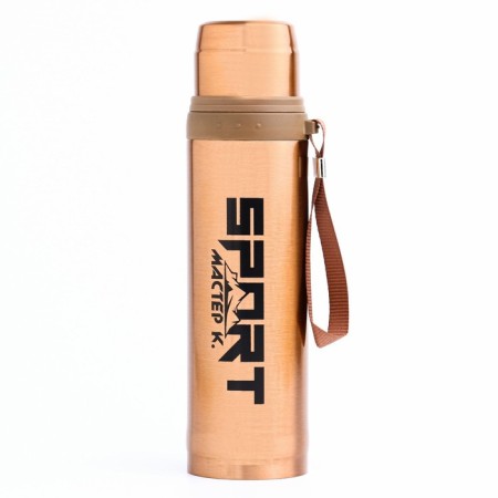 Thermos, 550 ml, sleeve "Master K. Sport", with a mug, retains heat 10 hours, 7 x 28 cm, bronze