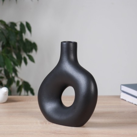 VAZ Coramics Table "Otto" oval, D-4cm, 23x22 cm, black-2