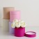 Set of round boxes 5 in 1 "Berry", 23 x 23 - 15 x 15 cm