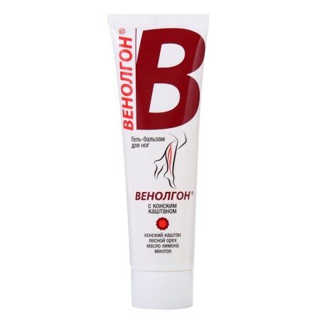 Gel-Balm Venolgon with a horse chestnut, 2 pcs 75 ml