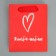 Gift Laminated Vertical Gift, packaging, “I love you”, S 12 x 15 x 5.5 cm