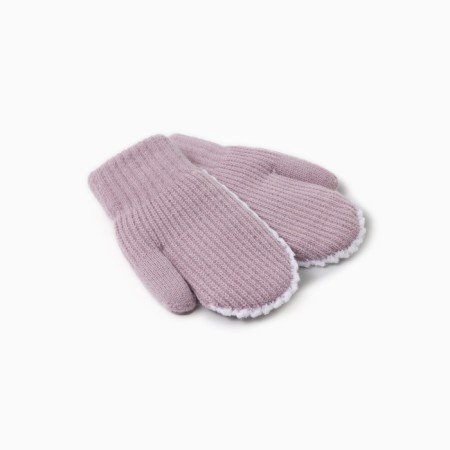 Baby mittens minku, purple color, 18 cm