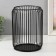 Summary metal per 1 candle up to 13 cm "Cage" black 16.5x16.5x22 cm