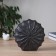 VAZA Ceramics Table "Cayo" wave, d-7x2.5cm, 21x19 cm, black