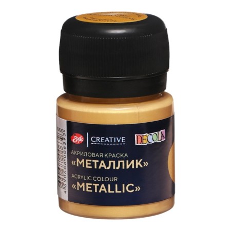 Acrylic paint Metallic 20 ml, ZHK Decola, Susal gold, 4926974-3