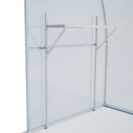 Shelf for the greenhouse end, 70 × 22 × 2 cm, galvanized steel-1