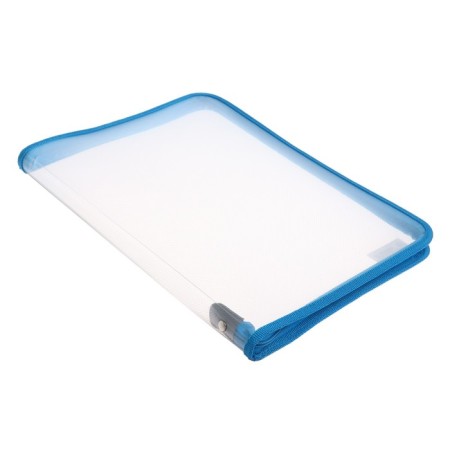 Plastic folder A4, 325 x 230 x 25 mm, lightning around, calligrata "office", PM-A4-01, 0.5 mm, transparent, blue-1
