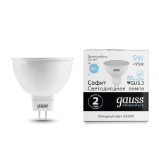 LED LED ELEMENTARY 9W MR16 6500K cold. Bel. Gu5.3 680lm Gauss 13539