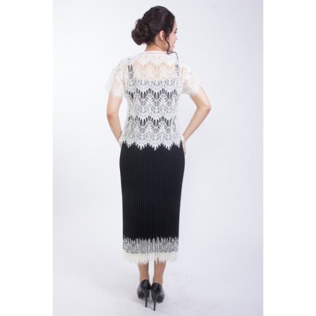 Women's dress, size 42, black color-5