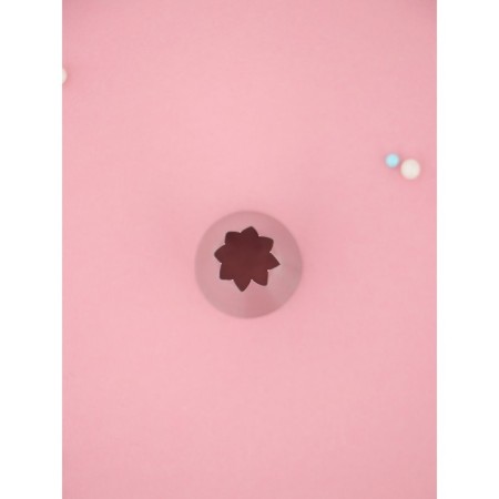 Konfinetta Confectionery Nazadka Open Star, D = 3.3 cm, Exit 1.3 cm, stainless steel-1