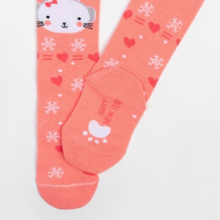 Pantyhose children's kaftan "bunny" 92-98 cm, pink-3