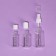 Storage set, 3 items, with a division scale, white/transparent color