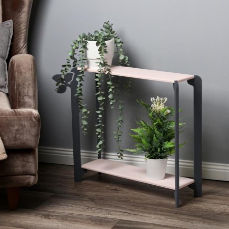 Bucker “Flora” 49x59x23 cm, gray-pink flower shelf-3