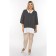 Female tunic, size 70, black and white color