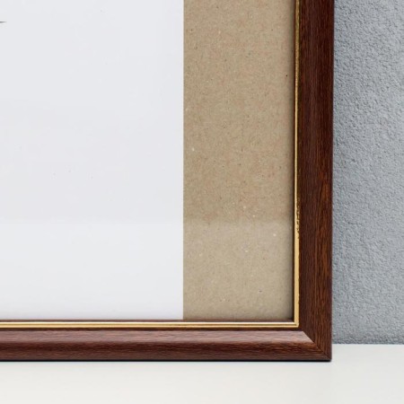 Photo frame plastic 40x40 cm, dark tree (plastic screen)-1