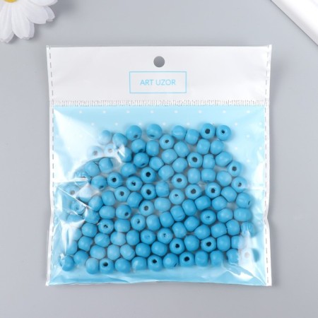 Beads for creativity, "turquoise-blue" D-0.8 cm, set of 20 g-2