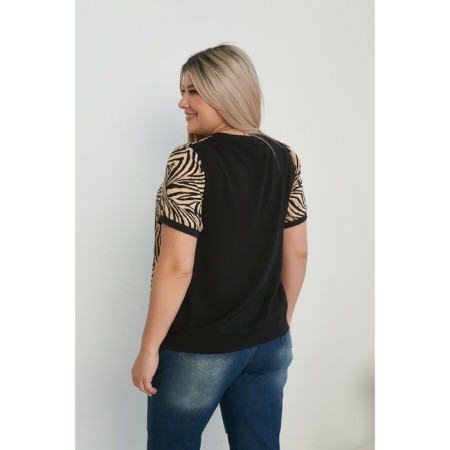 Female blouse, size 66, black color-3