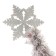 Carnival staff "Snowflake", collapsible, length 160 cm, silver tinsel, red color