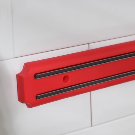 Holder for knives magnetic shade "Color line", 33 cm, red color-2