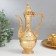 Set of wine jug, 6 glasses and tray "Istanbul. Medallion and patterns" Gold