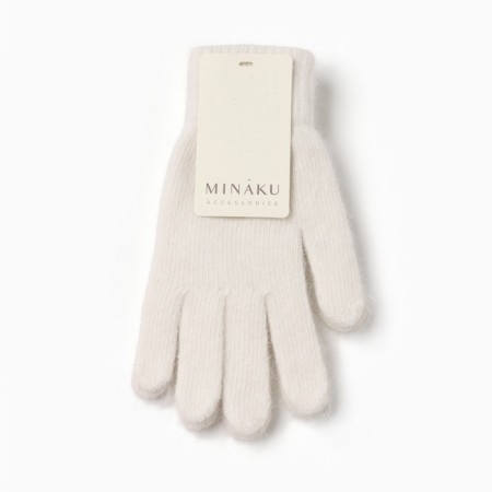 Women's gloves minku, dairy color, 21 cm-3