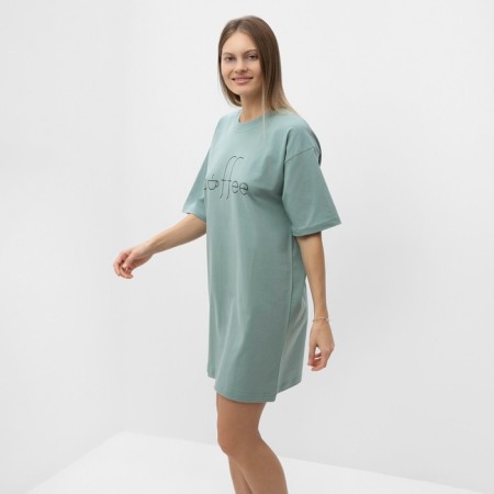 Women's home dress "Coffe", mint color, size 50-1