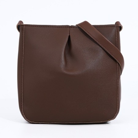Cross-Bodi Bag on a zipper, brown color-1