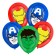 Airy ball "Super-heroes", 12 inch, latex, 5 pieces, Avengers