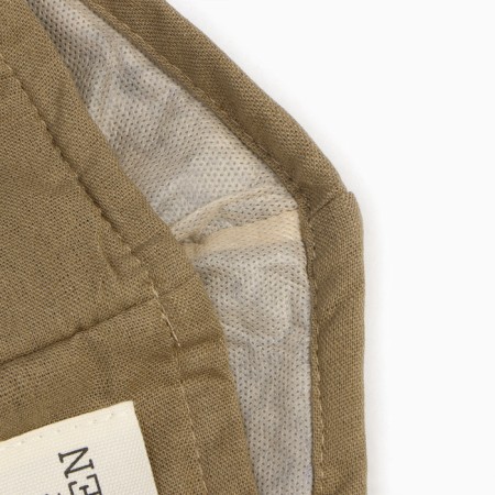 Ethel Goleka "ECO", olive color, 28x28 cm, 70% HL, 30% linen, 190 g/m2-4