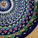 Largan Rishtan ceramics "Patterns", 37 cm, Blue Mix