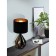 CARLTON 5, 1x60W E27 table lamp, antique copper color, black
