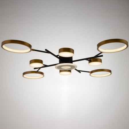 Luer with PDU 2300/9GD LED 190W 3000-6000k gold 85x85x9 cm Bayerlux-1