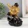 Souvenir Polystone "Golden Bird in flowers" 10x6x15 cm