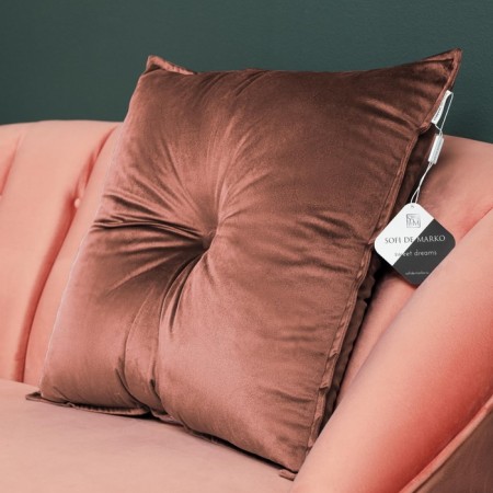 Sofi de Marko “Vivian” pillow, size 55x55 cm, terracotta color-1