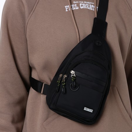 Backpack-sling, 17*8*30 cm, lightning department, 3 n/k, black-8