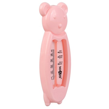 The bathroom thermometer "Bear", pink color-2