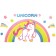 Interior stickers "unicorn", children's decor on the wall, panel 120 x 58 cm