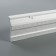 Ceiling skirting board 213065, white 121x48x2000 mm
