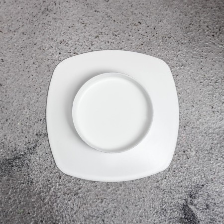 Summary metal per 1 candle "tablet b", 1.5x7 cm, white-3