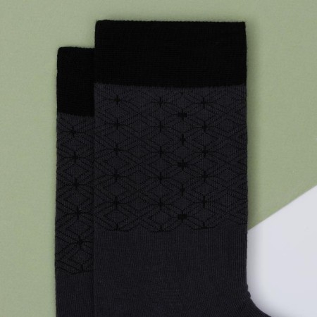 Socks Pattern Black p. 39-40 (24-26 cm)-1